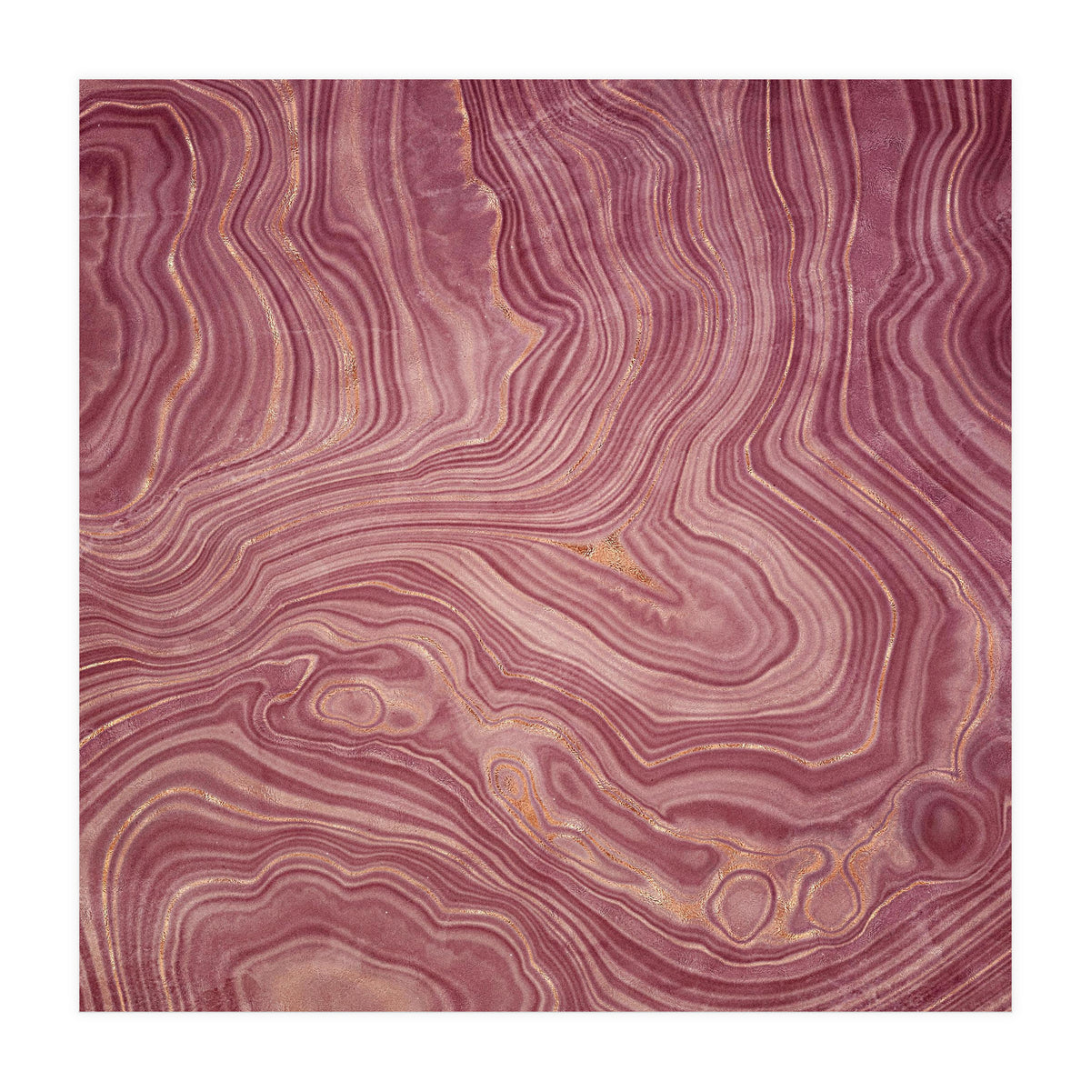 Pink Agate Texture 02  (Print Only)