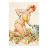 Beautiful Chubby Girl In The Garden (Print Only) thumbnail