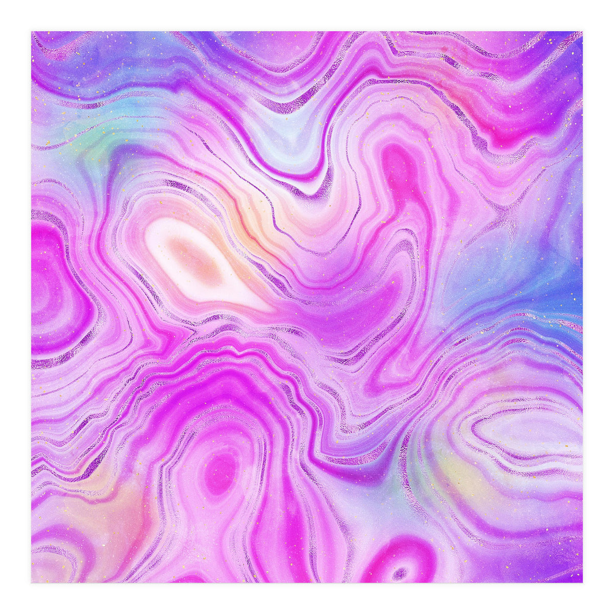 Neon Agate Texture 10  (Print Only)