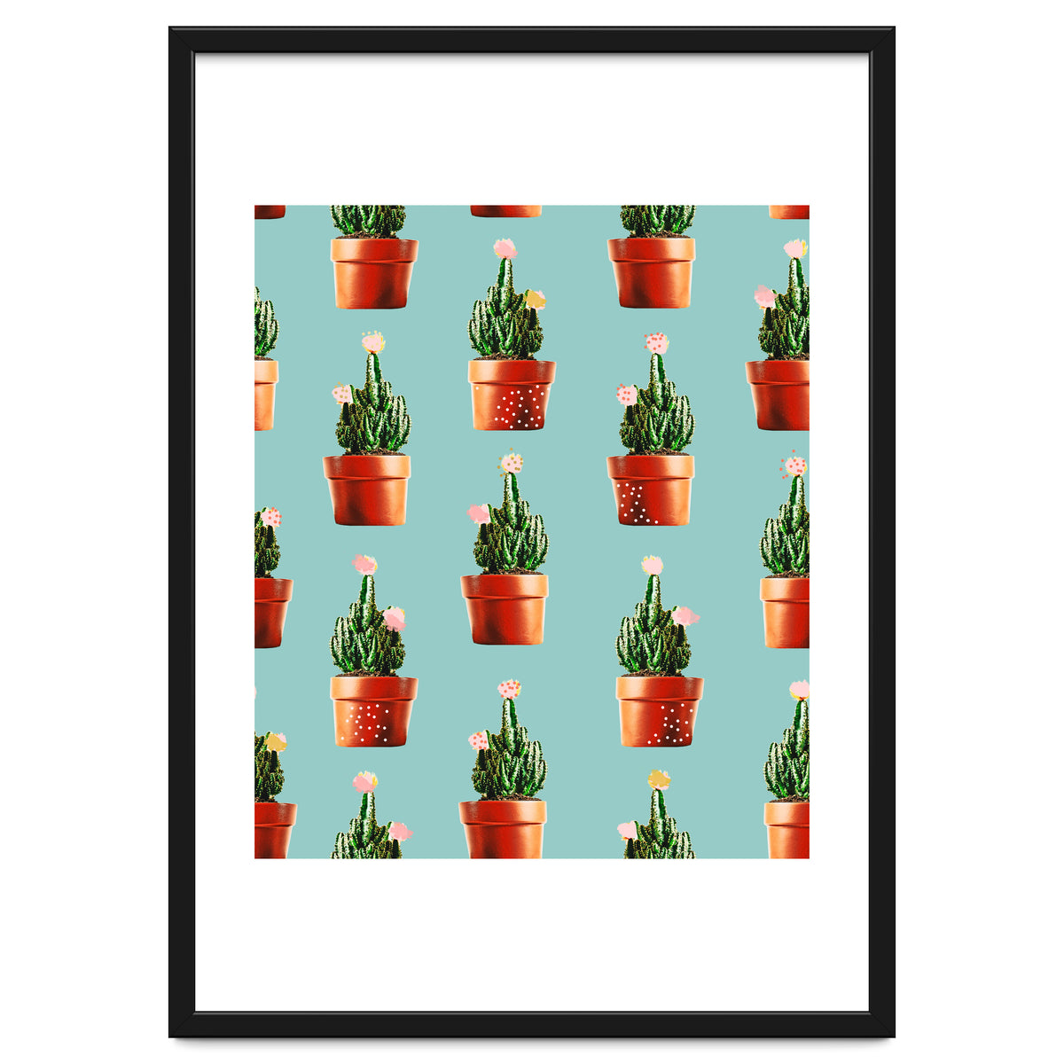 Cactus in Copper Pots #society6 #decor #buyart