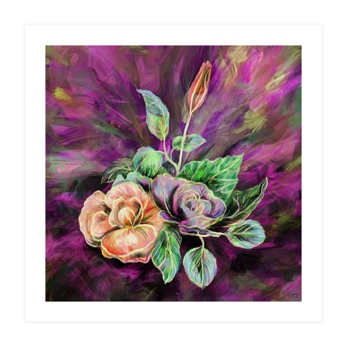 Bloom I (red) (Print Only)