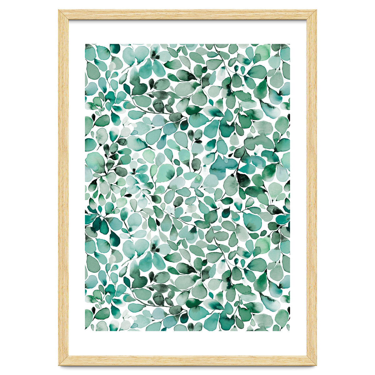 Leaffy Eucalyptus Botanical Leaves Green