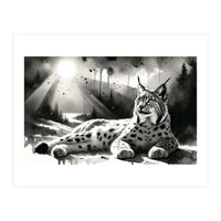 Lynx Resting In Sunlight (Print Only)