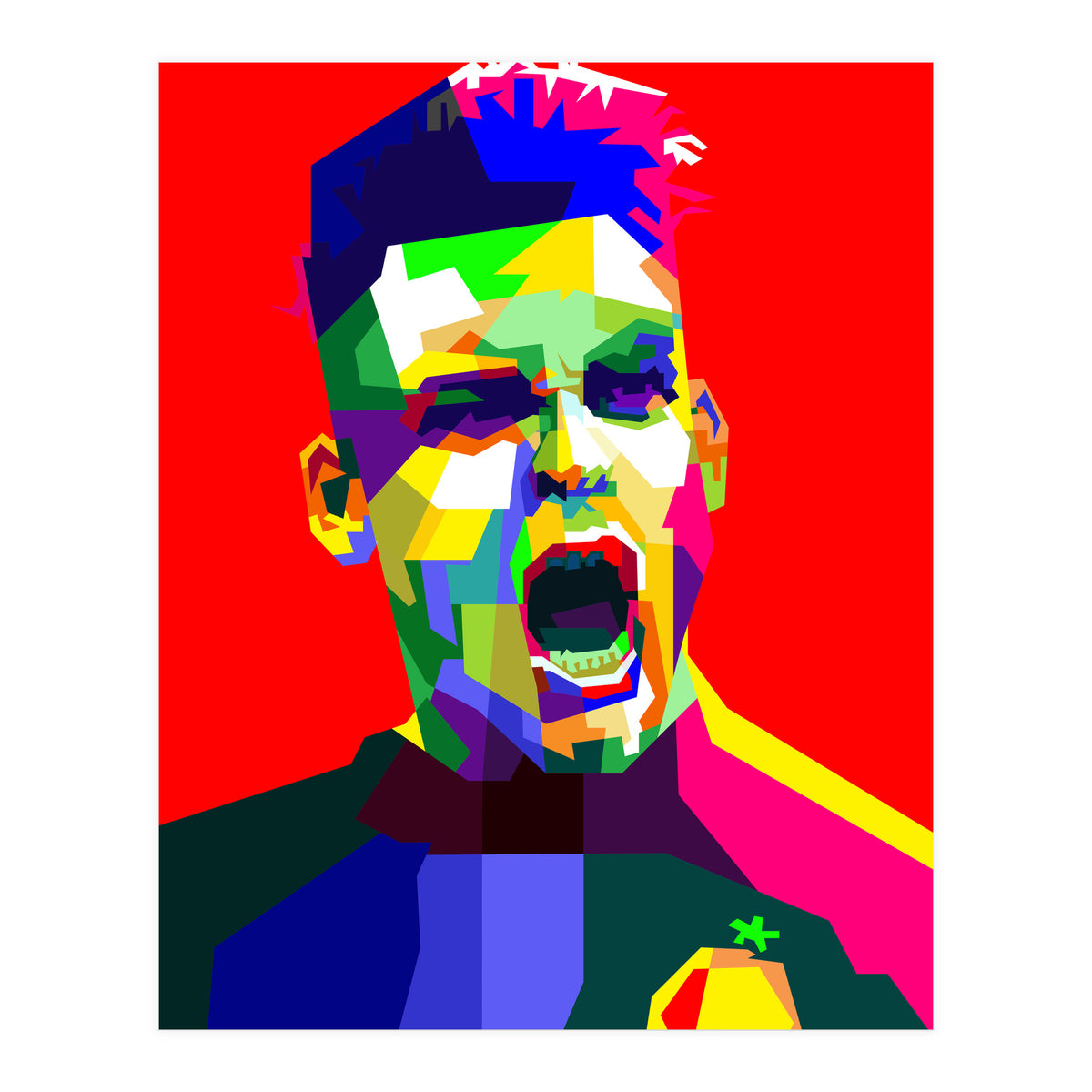 Lautaro Martinez Football Striker Pop Art (Print Only)