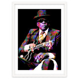 John Lee Hooker American Blues Musician Legend Colorful Art thumbnail
