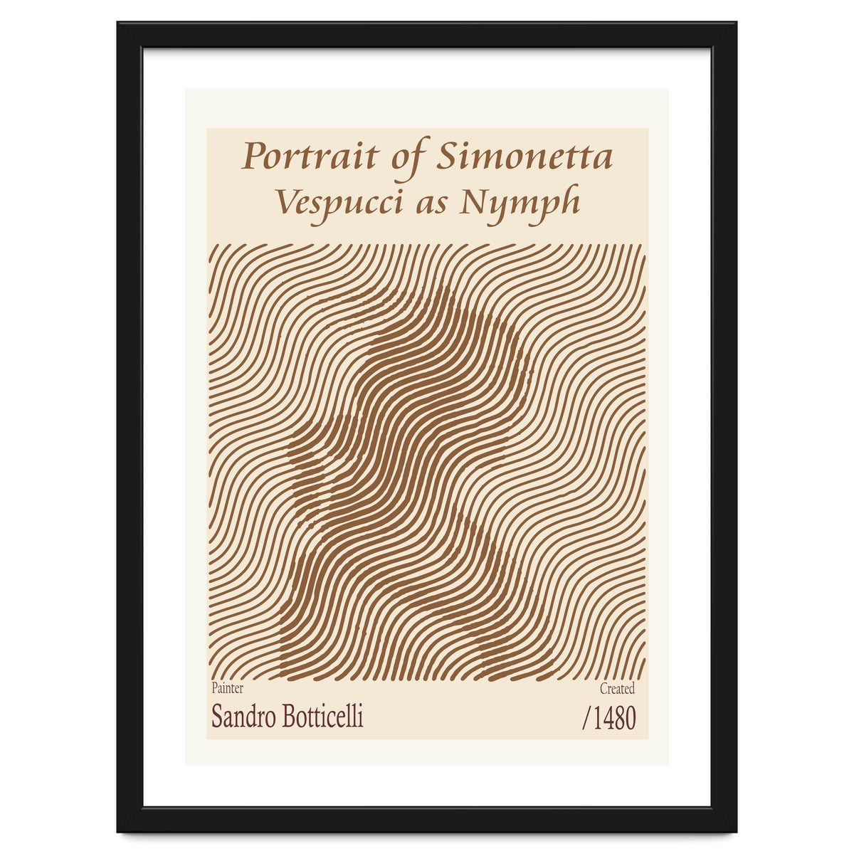 Portrait Of Simonetta Vespucci As Nymph – Sandro Botticelli (1480)