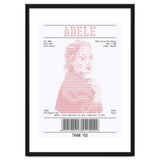Receipt Art Adele Red thumbnail