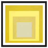 JOSEF ALBERS - HOMAGE TO THE SQUARE YELLOW WHITE