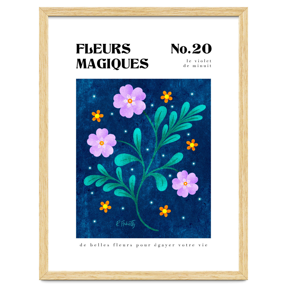 Magical Flowers No.20 Midnight Purple