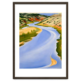 Georgia O’Keeffe – Chama River, Ghost Ranch (1937) | Serene Southwestern Landscape in Bold Modernist Forms thumbnail