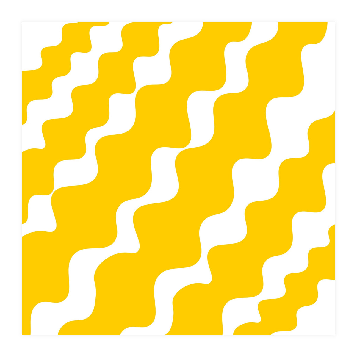 Yellow Wavy Pattern (Print Only)