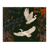 White Herons Flying Asian Art (Print Only) thumbnail