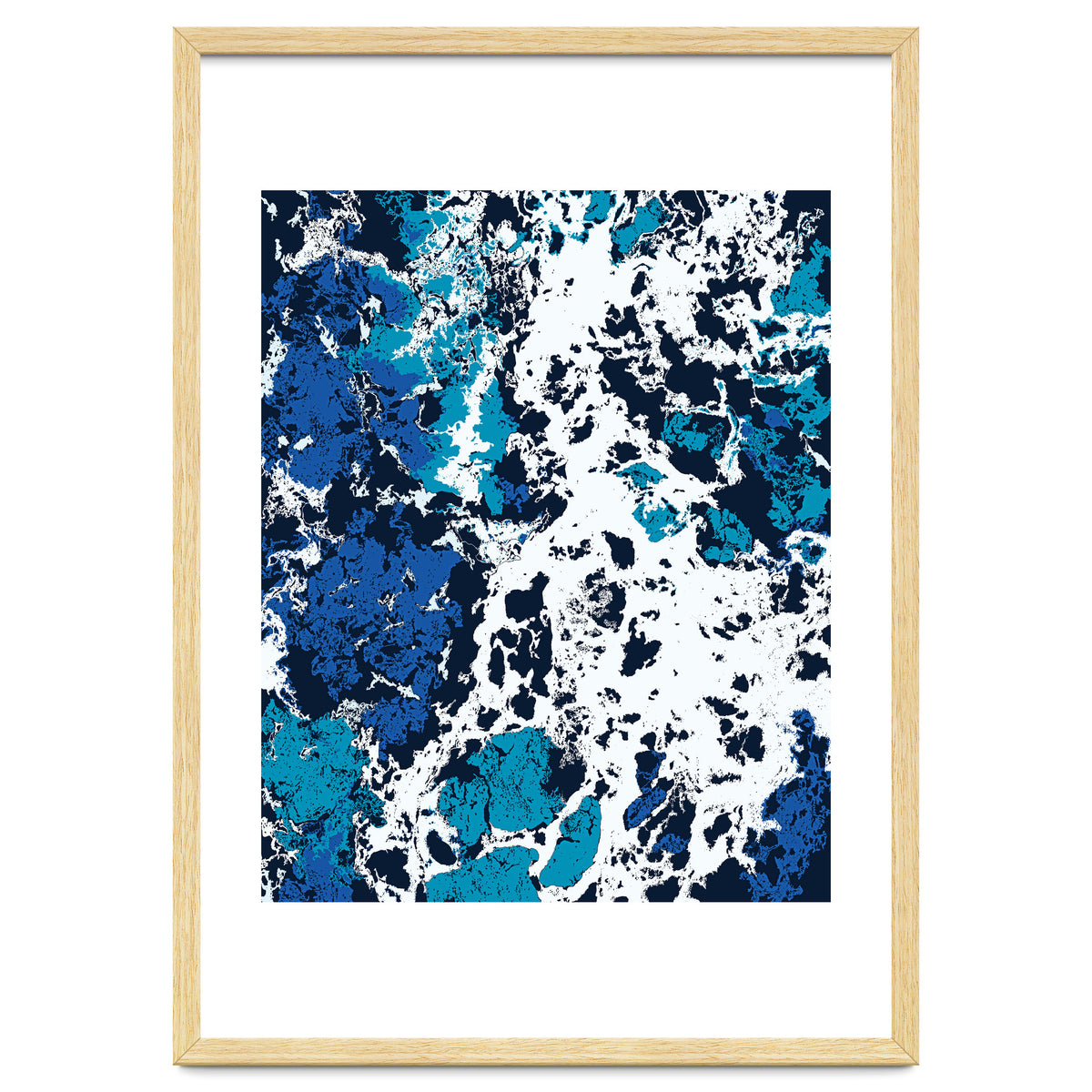 Liquid Patience, Abstract Ocean Sea Water Waves, Eclectic Scandinavian Texture Foam Neutral Nordic