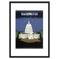 Washington, White House at Night