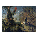 Frans Snyders / 'Concert of Birds', 1661, Flemish School, Oil on canvas, 203 cm x 334 cm, P07160. (Print Only) thumbnail