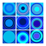 Circles & Rectangles Alt Blue 3 X 3: 3 (Print Only) thumbnail