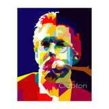 Eric Clapton English Blues Guitarist And Singer Pop Art WPAP (Print Only) thumbnail