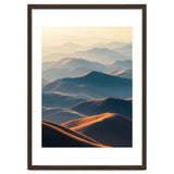 Misty Desert Mountain Range Art thumbnail