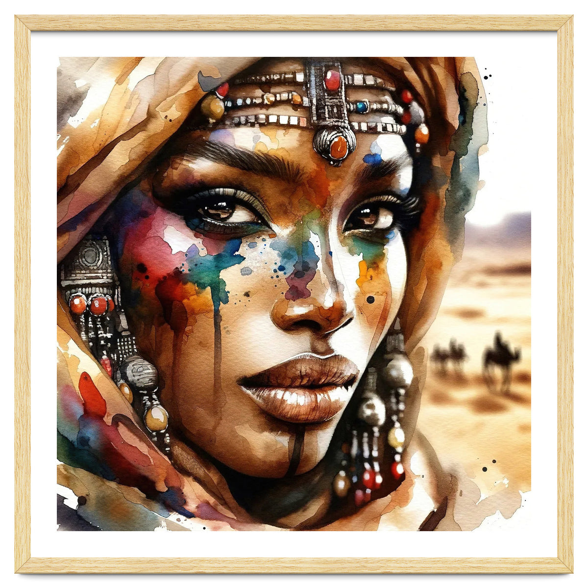 Desert Jewels Tuareg Woman Portrait