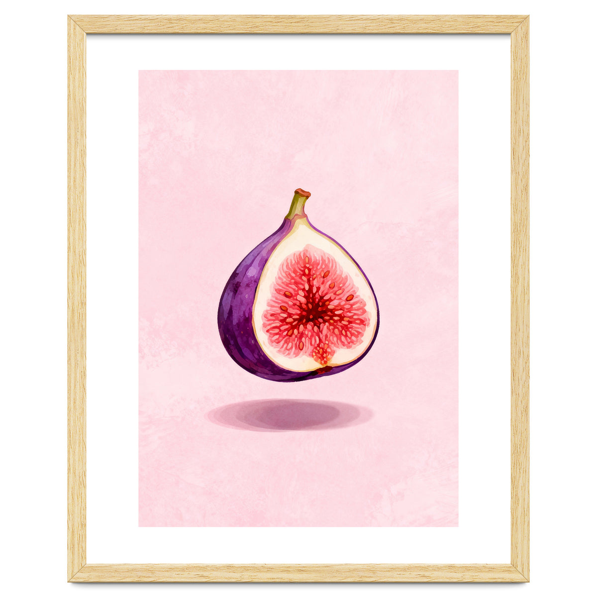 Fresh Figs, Watercolor Fruit, Mediterranean Still Life