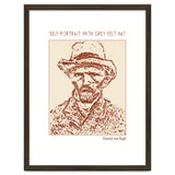 Self Portrait With Grey Felt Hat – Vincent Van Gogh thumbnail