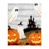 Spooky Halloween Ghost Pumpkin (Print Only) thumbnail