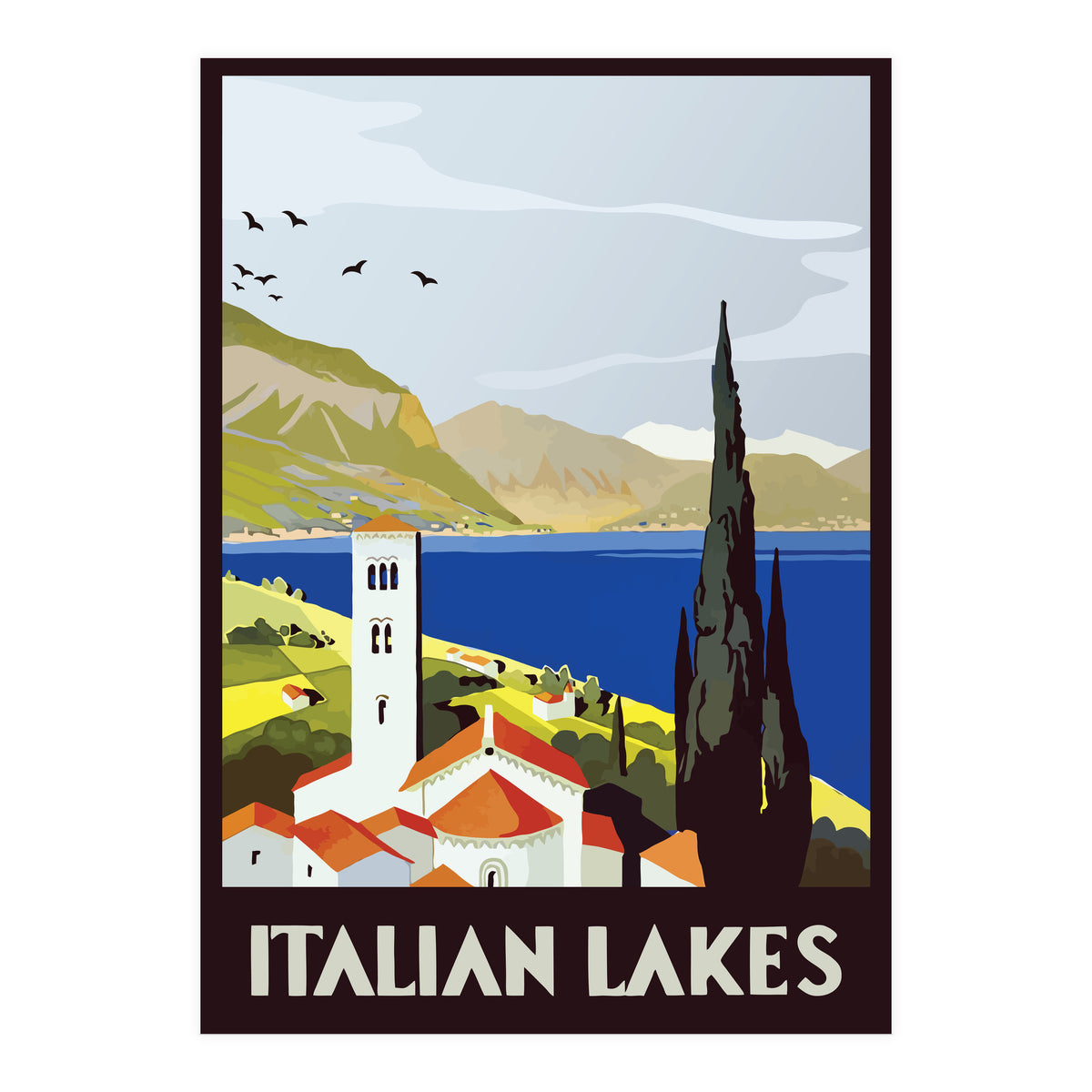 Italian Lakes (Print Only)