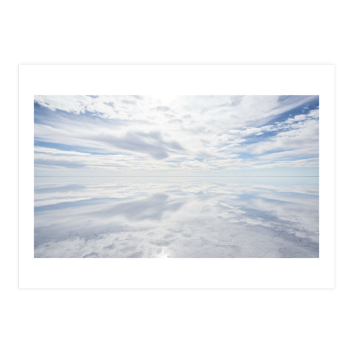 Infinite Horizon: Mirror Reflections on the Salt Flats (Print Only)
