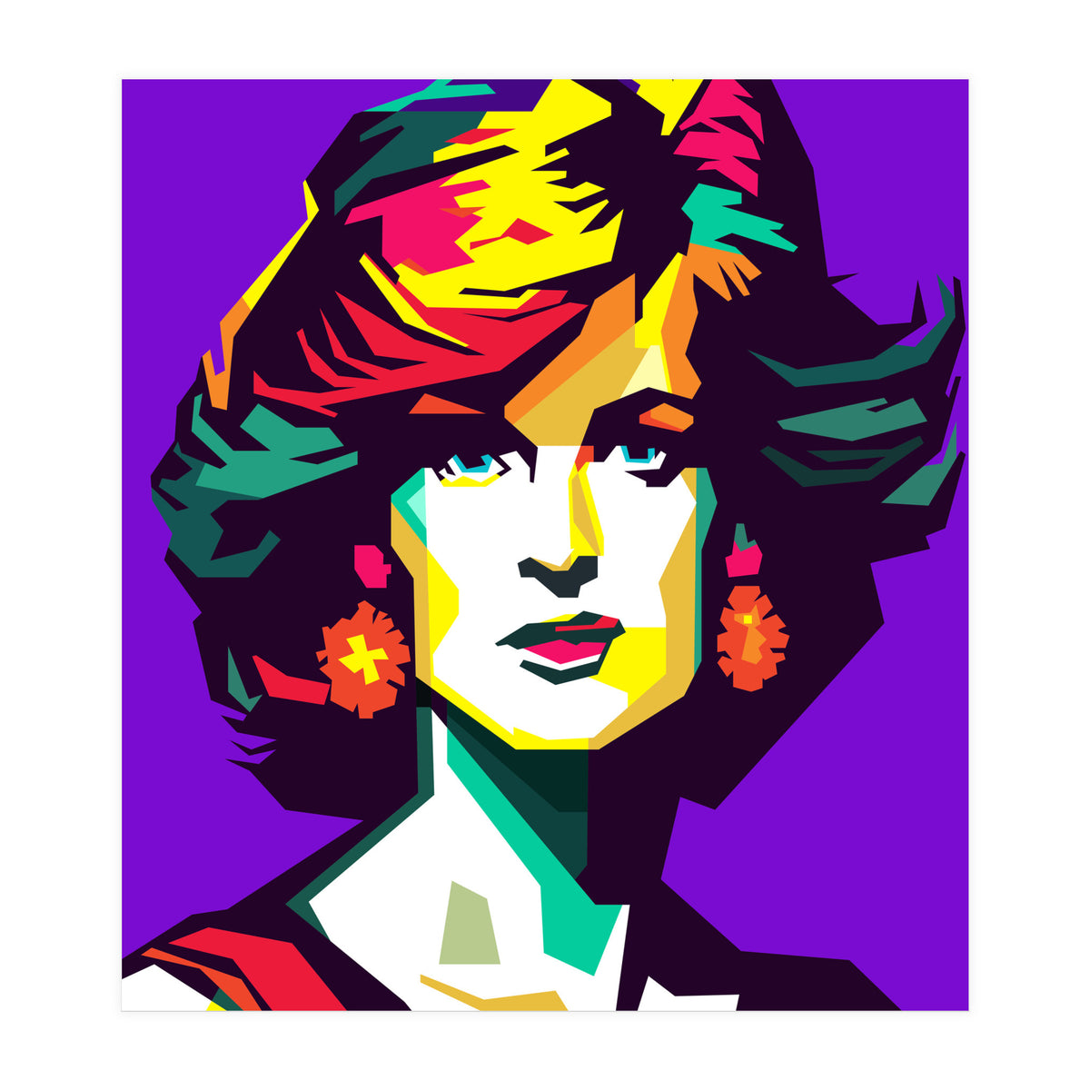 Retro Diana Famous Loved Beauty Woman (Print Only)
