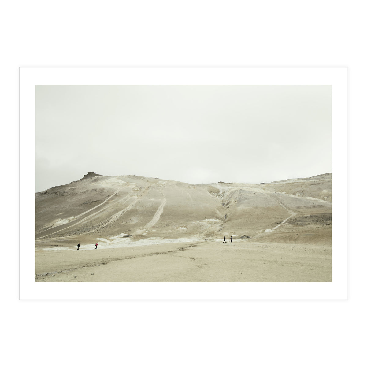 Tourists at volcano - Iceland (Print Only)