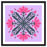 Magenta mandala flowers thumbnail