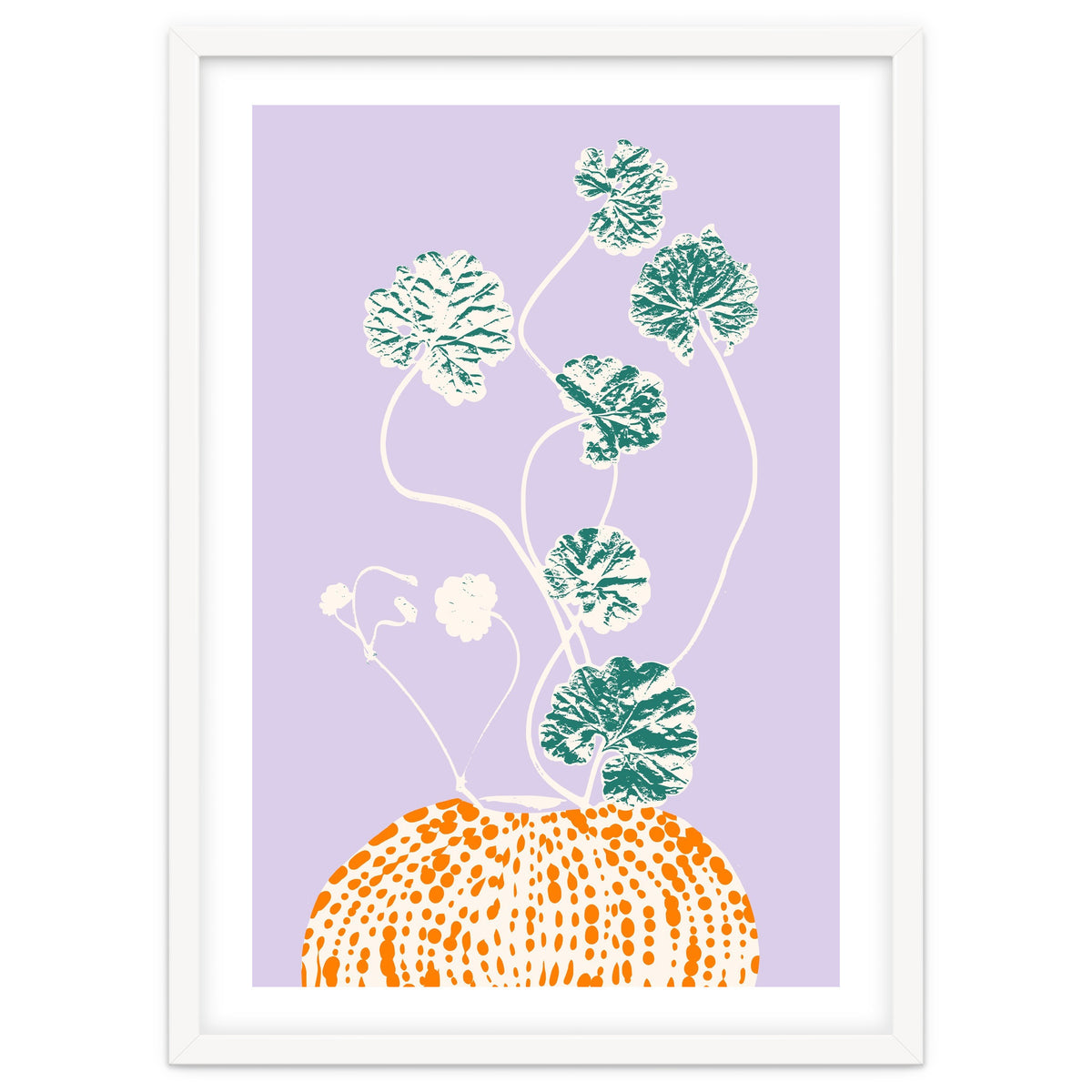 Plant based happyness Ajuga still life