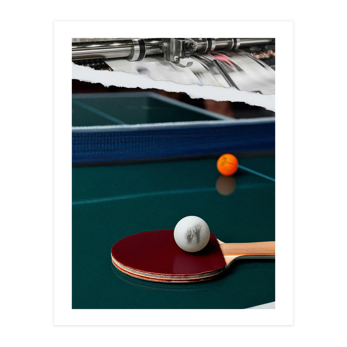 The Serve And Spin (Print Only)