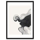 Abstract Black And White Wavy Lines Flowing Organic Shape thumbnail