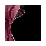 Burgundy & Gold Agate Texture 09 (Print Only) thumbnail