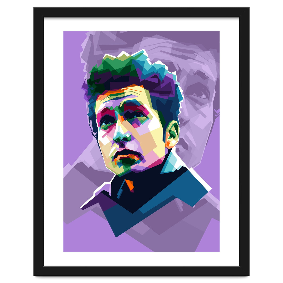 Bob Dylan Pop Art WPAP
