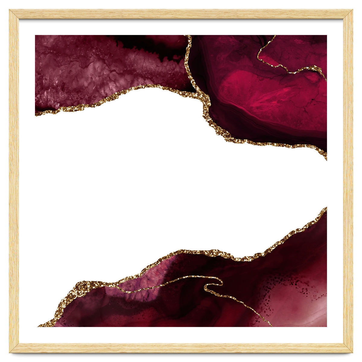 Burgundy & Gold Agate Texture 29