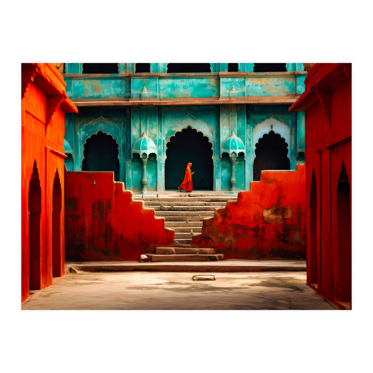 Woman in red (Print Only)