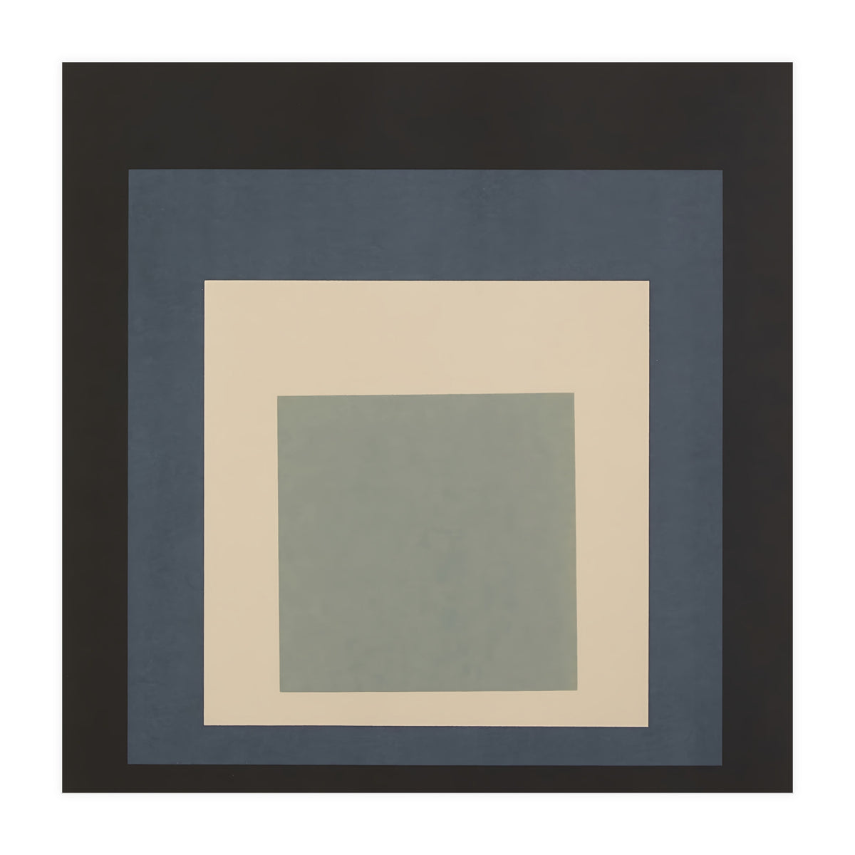 JOSEF ALBERS - HOMAGE TO THE SQUARE BEIGE GREY BLACK HIGH RESOLUTION (Print Only)