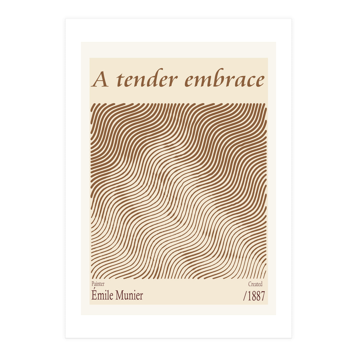 A Tender Embrace – Émile Munier (1887) (Print Only)