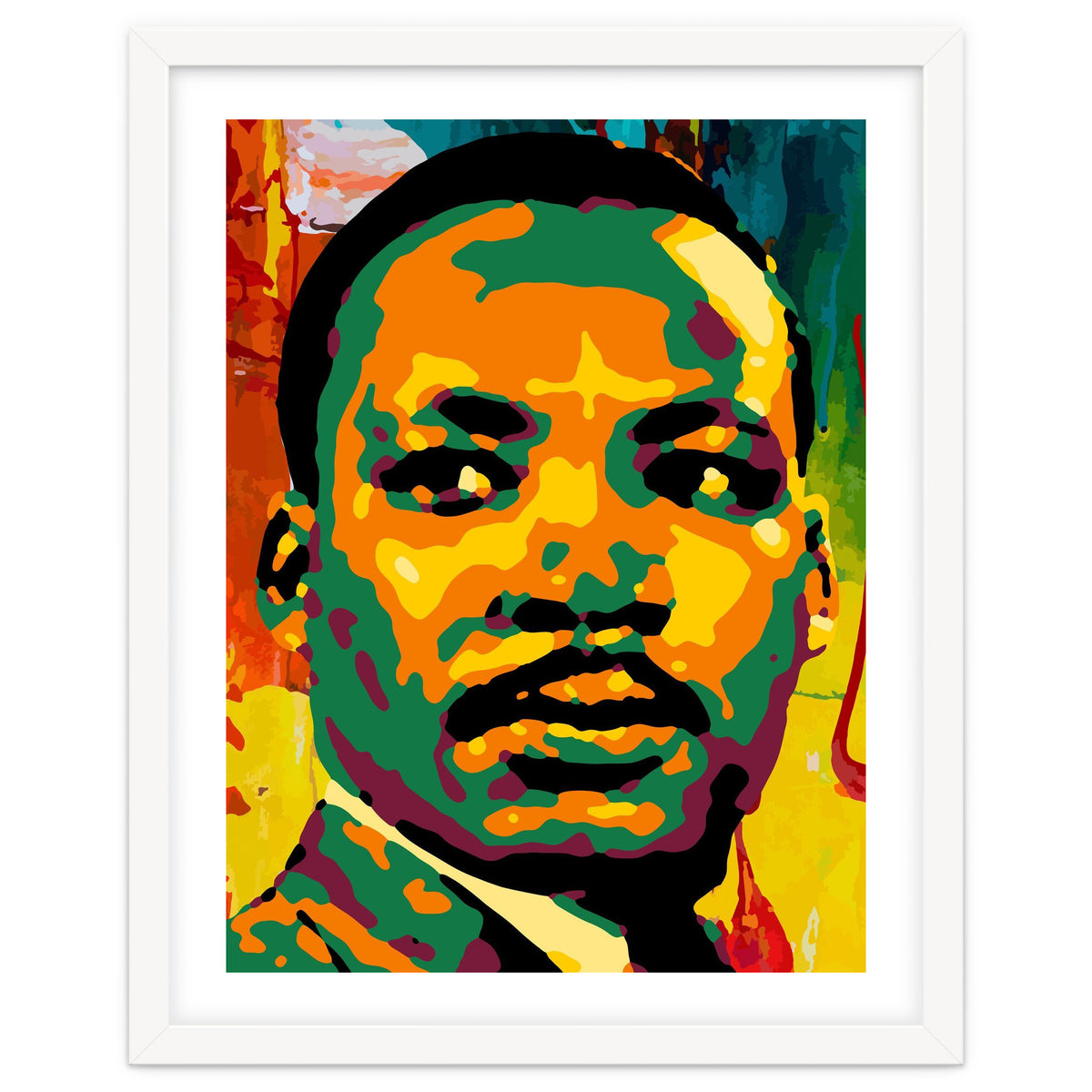 Martin Luther King Jr Abstract Art