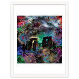 Stone Henge Vibrant Psychedelic Colors thumbnail