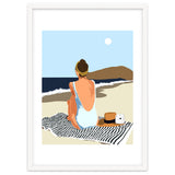 No Posting, No Liking, Just Living, Solitude Solo Woman Travel, Boss Lady Beach Ocean Sea, Summer Tan Bohemian thumbnail