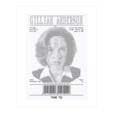 Receipt Art Gillian Anderson (Print Only) thumbnail