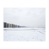 Traces of driving a car on a snowy coast (Print Only) thumbnail