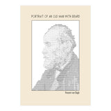 Portrait Of An Old Man With Beard – Ascii Art (vincent Van Gogh) (Print Only) thumbnail