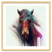 Wild Horse Face Portrait