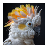 Close Up Of A Cockatoo Parrot With Yellow Crest (Print Only) thumbnail