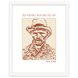 Self Portrait With Grey Felt Hat – Vincent Van Gogh thumbnail