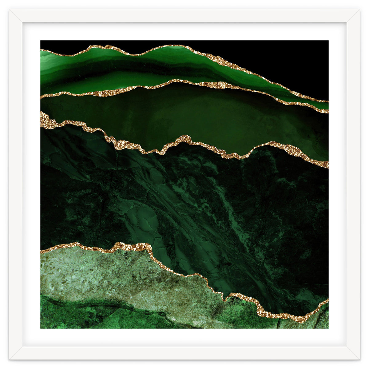 Green & Gold Agate Texture 02